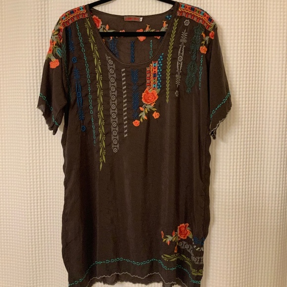 JOHNNY WAS TUNIC  SMALL - Picture 1 of 10